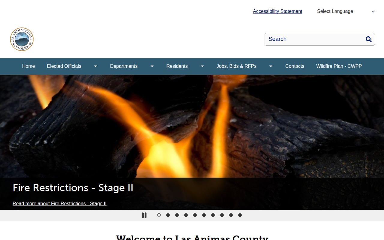 Las Animas County official booking record and sheriff access page